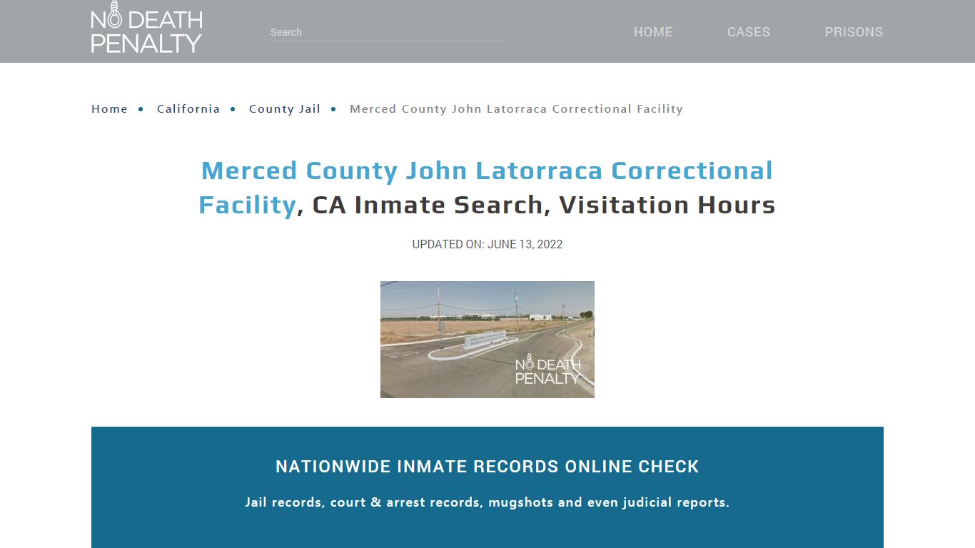 Merced County John Latorraca Correctional Facility, CA ...